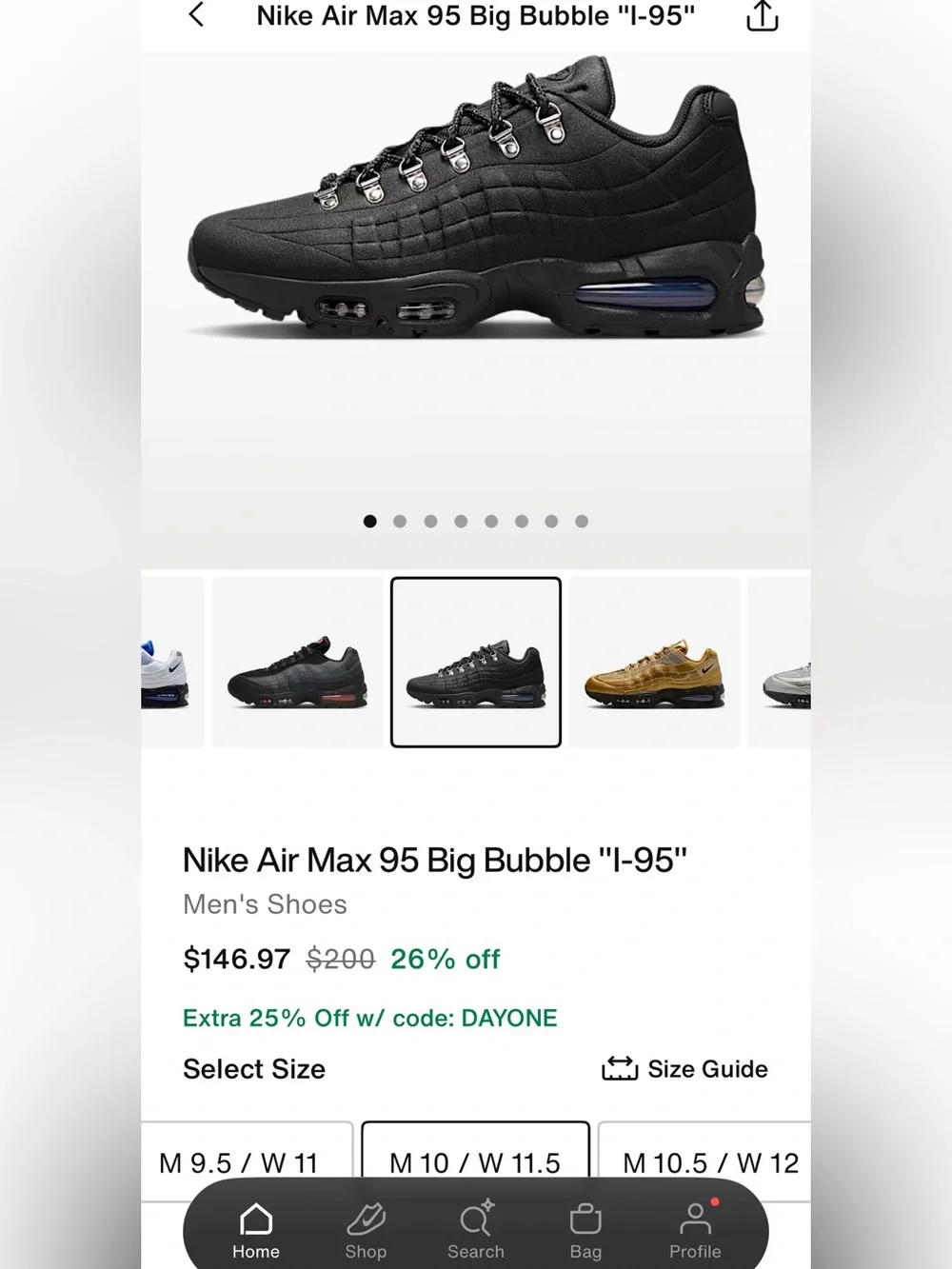Nike Air Max 95 Big Bubble “I-95”